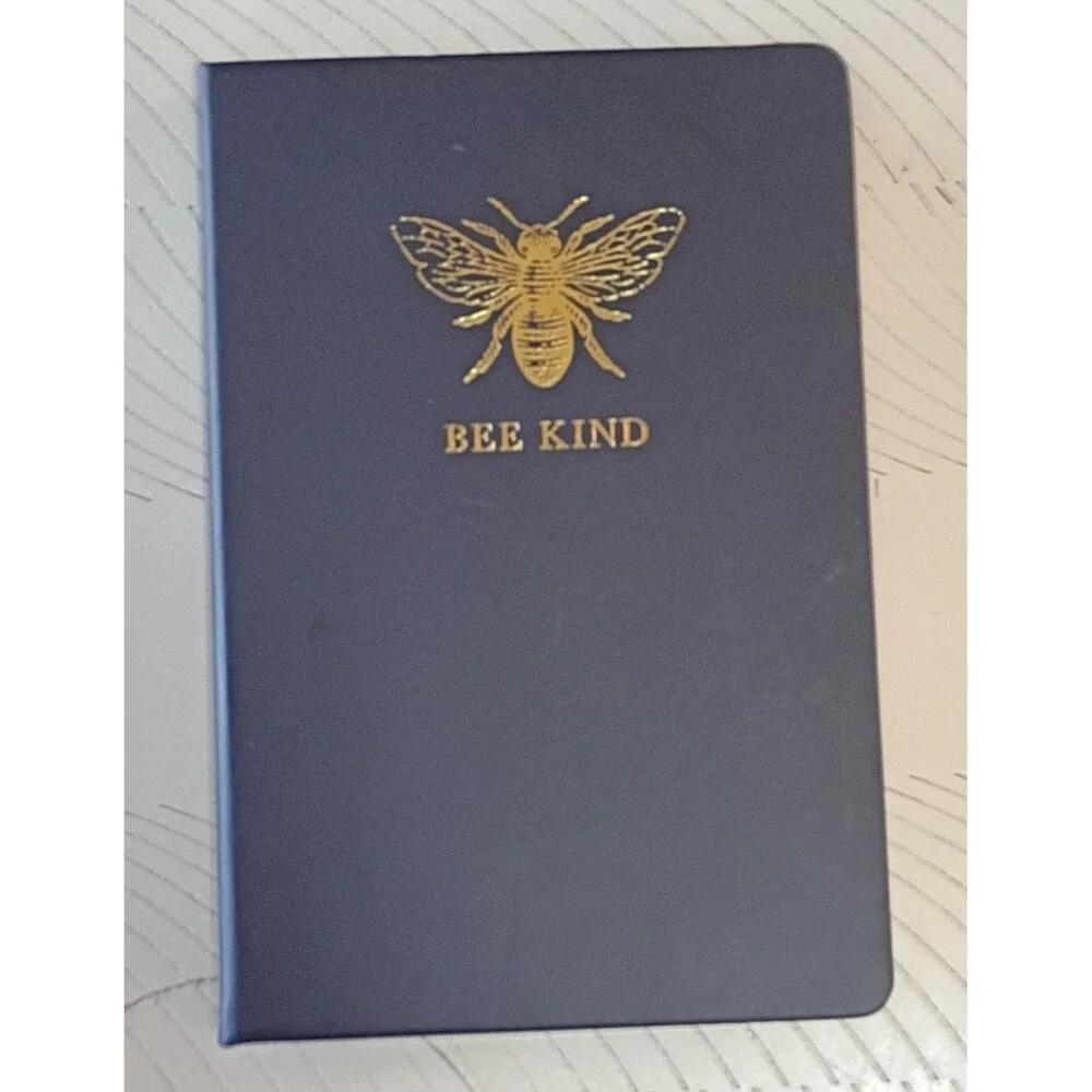 PlanAhead Bee Kind Faux Leather Hardcover Lined Journal Notebook